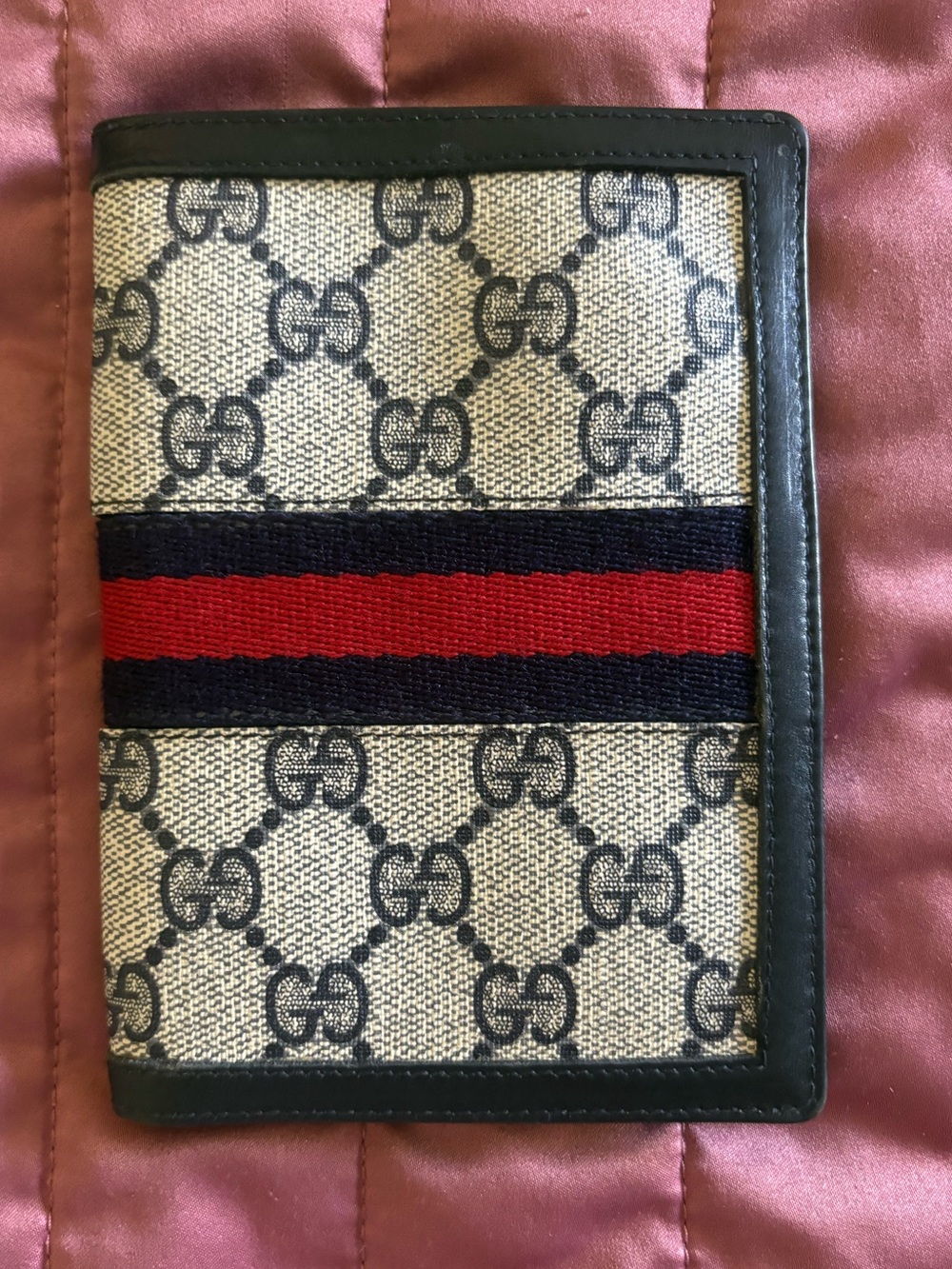 Authentic Gucci GG Accessory Collection passport credit wallet